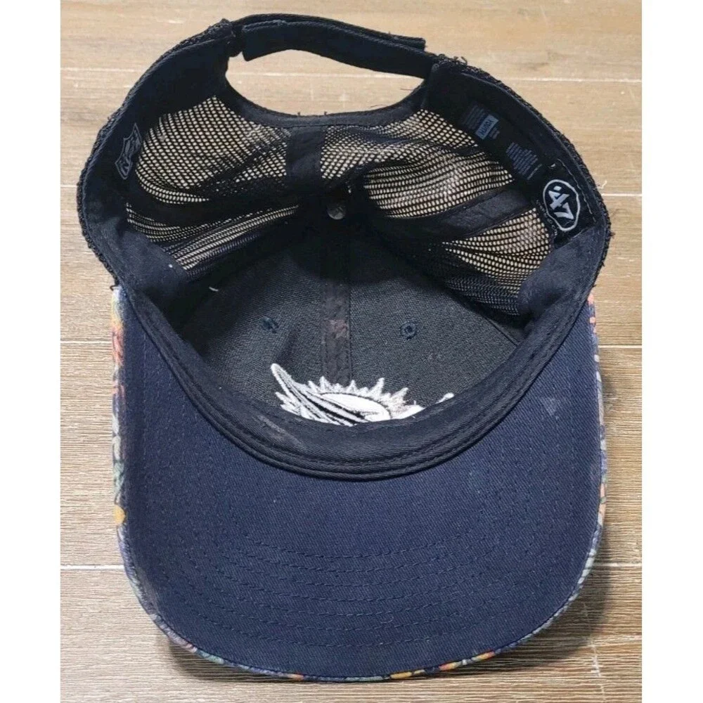 Miami Dolphins Youth Hat '47 Navy Jungle Gym Trucker Adjustable Cap - Picture 4 of 6